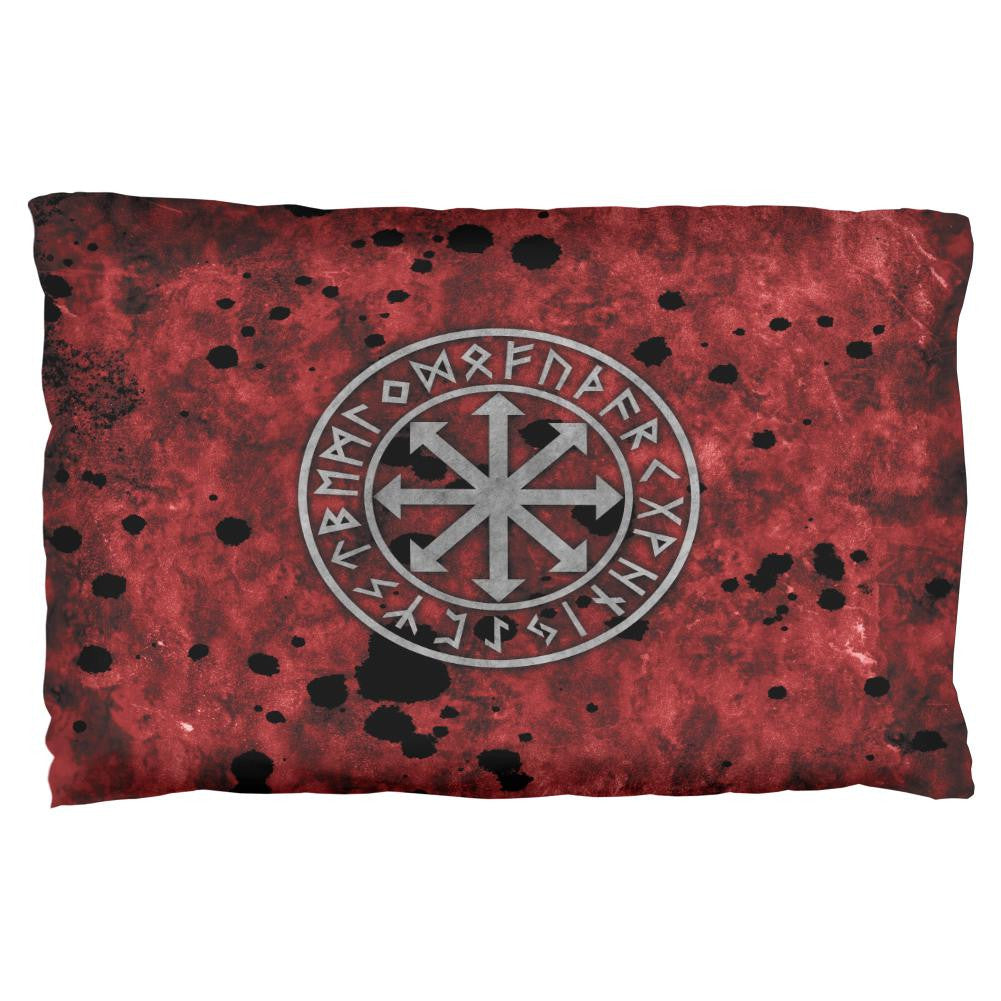 Viking Warrior Chaos Symbol Pillow Case Pillowcases Old Glory OS Multi 