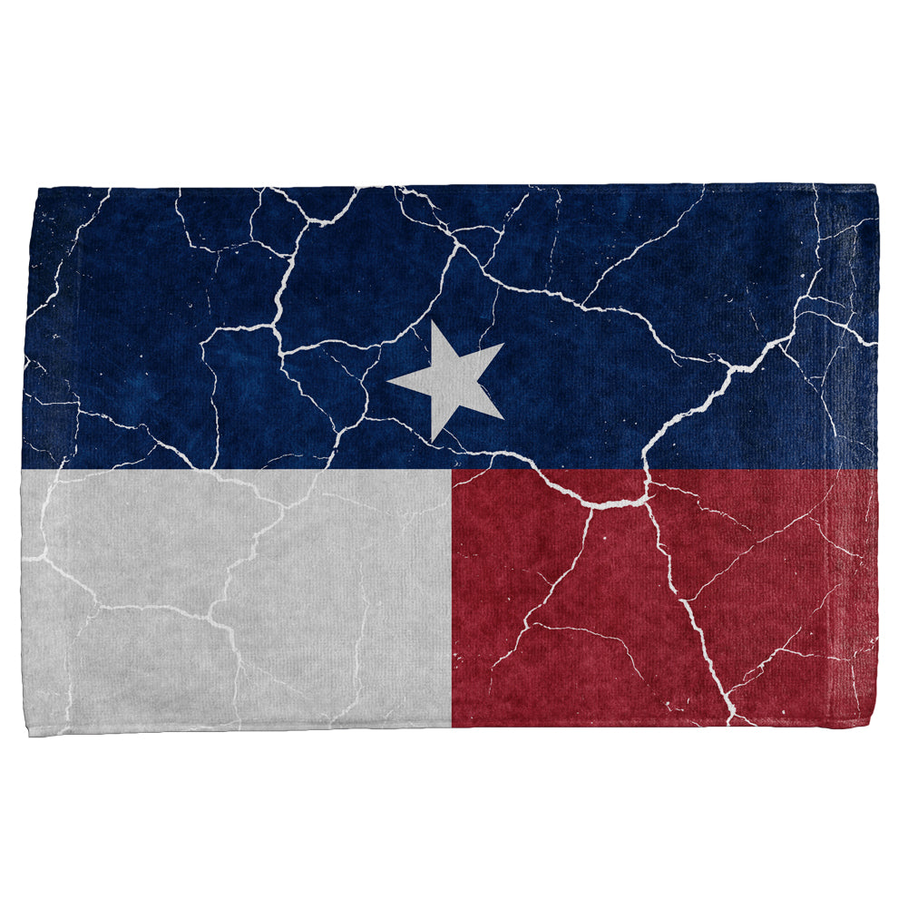 Distressed Texas Flag All Over Hand Towel Hand Towel Old Glory OS Multicolored 