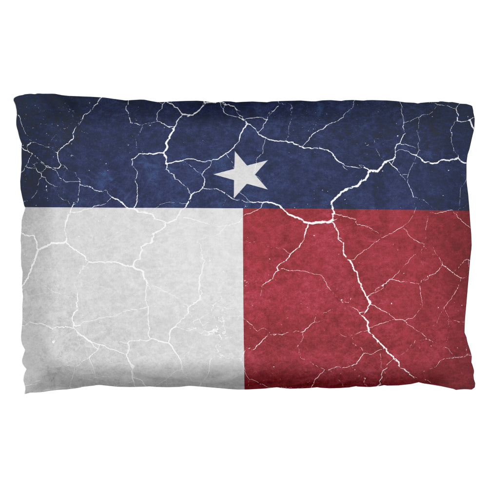 Distressed Texas Flag Pillow Case Pillowcases Old Glory OS Multicolored 