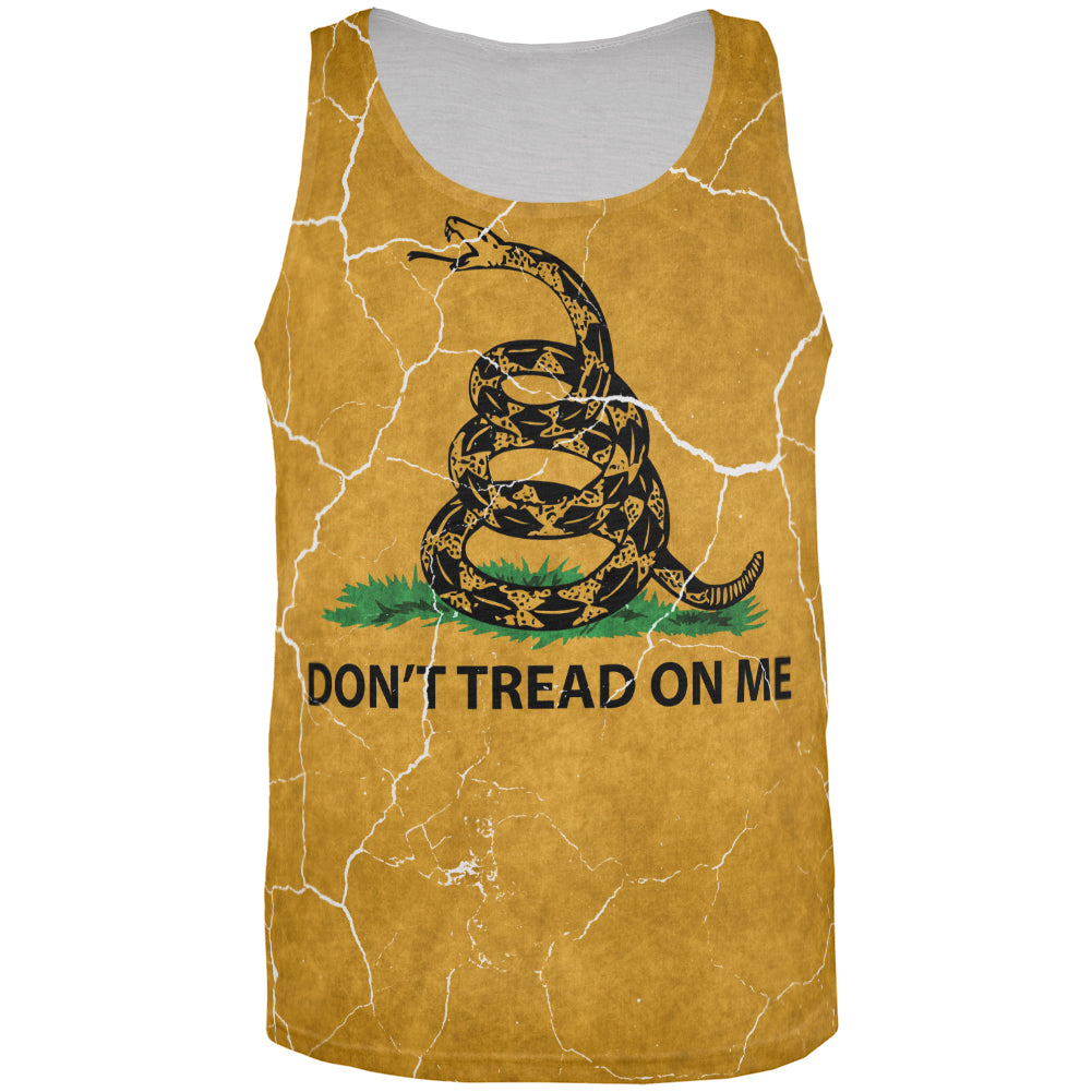 Distressed Gadsden Flag All Over Mens Tank Top Men's Tank Tops Old Glory 3XL Multi 