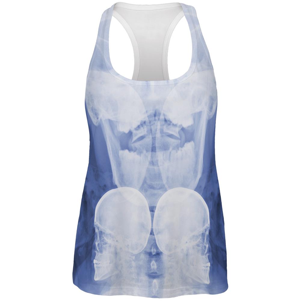 Dead Inside Skull X-Ray All Over Womens Work Out Tank Top Women's Tank Tops Old Glory 2XL Multi 