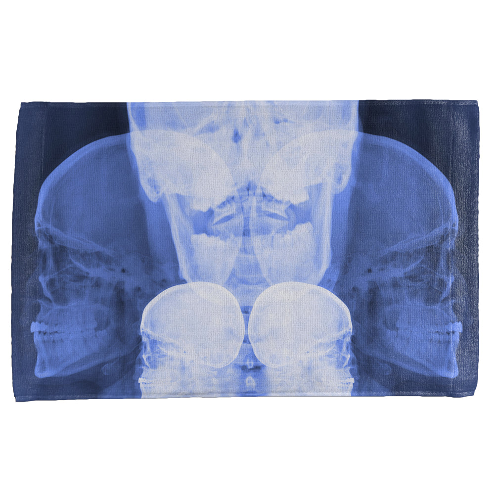 Dead Inside Skull X-Ray All Over Hand Towel Hand Towel Old Glory OS Multicolored 