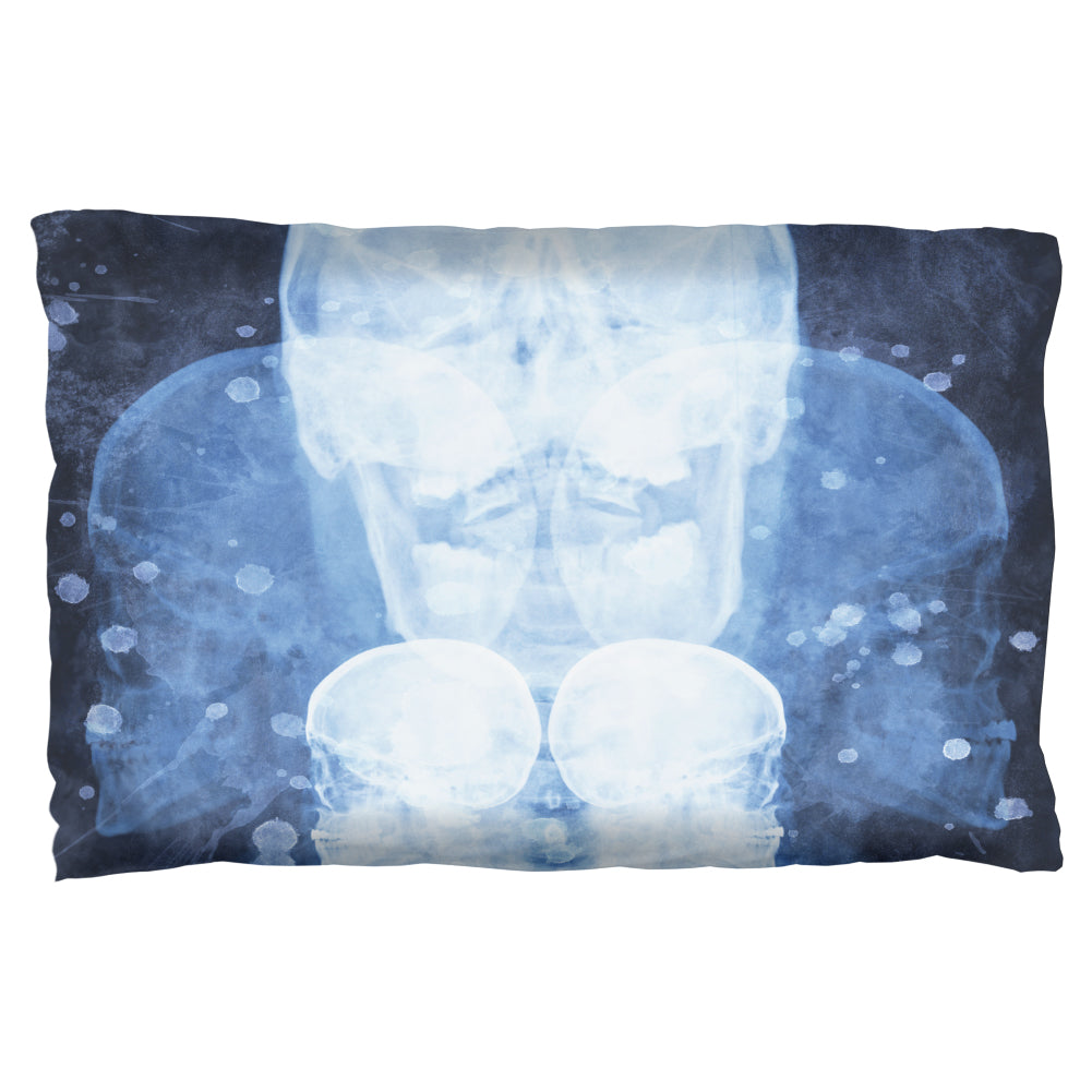 Dead Inside Skull X-Ray Splatter Pillow Case Pillowcases Old Glory OS Multicolored 