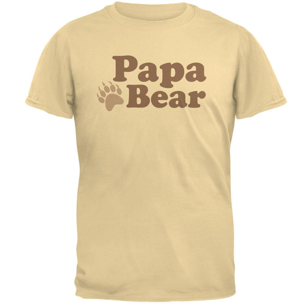 Father's Day - Papa Bear Brown T-Shirt Men's T-Shirts Old Glory   