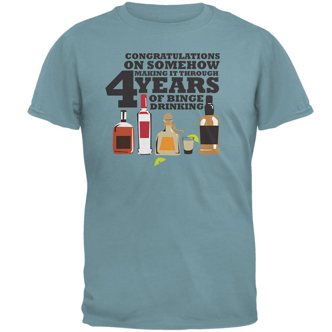 4 Years Binge Drinking Mens T Shirt Men's T-Shirts global 2XL Seafoam 