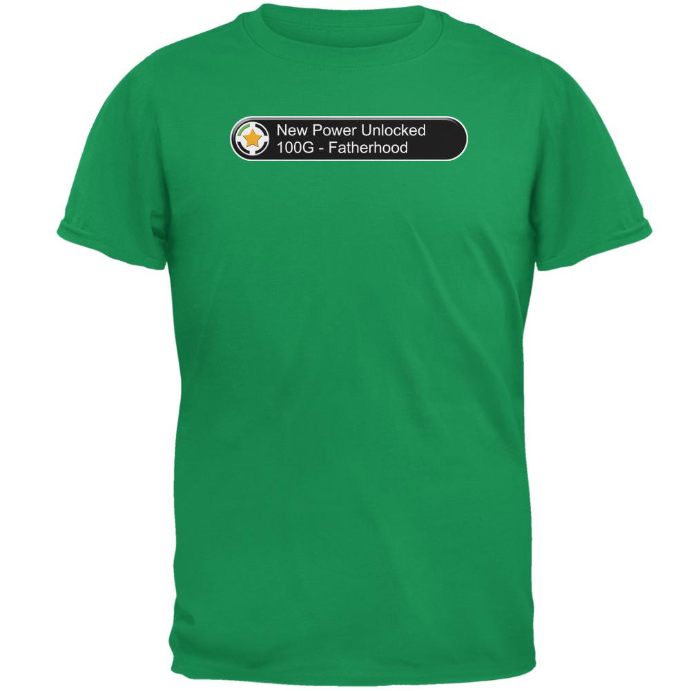 Father's Day New Power Fatherhood Funny Mens T Shirt Men's T-Shirts Old Glory 2XL Irish Green 