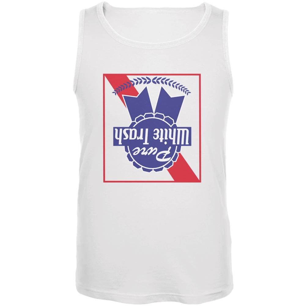 Pure White Trash Keg Stand Edition Mens Tank Top Men's Tank Tops Old Glory 2XL White 