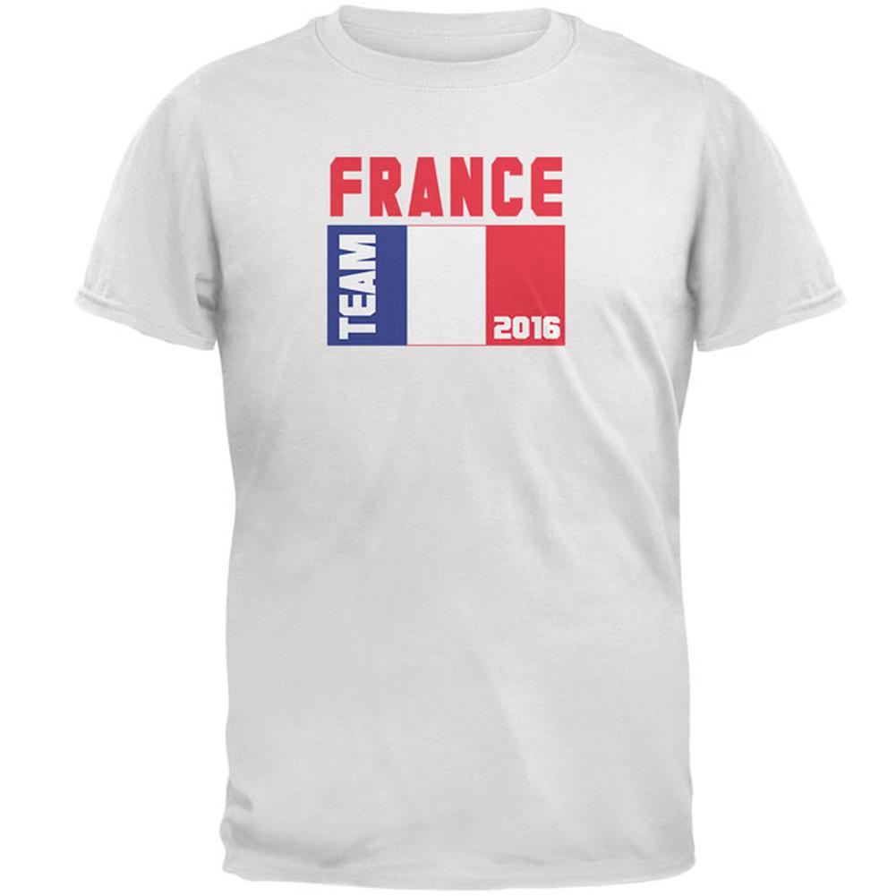 Summer Olympics Team France Mens T Shirt Men's T-Shirts Old Glory 2XL White 