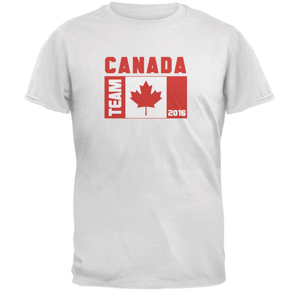 Summer Olympics Team Canada Mens T Shirt Men's T-Shirts Old Glory 2XL White 