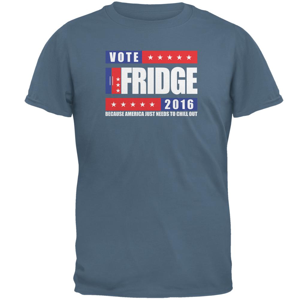 Election 2016 Fridge For President Funny Mens T Shirt Men's T-Shirts Old Glory 2XL Indigo Blue 