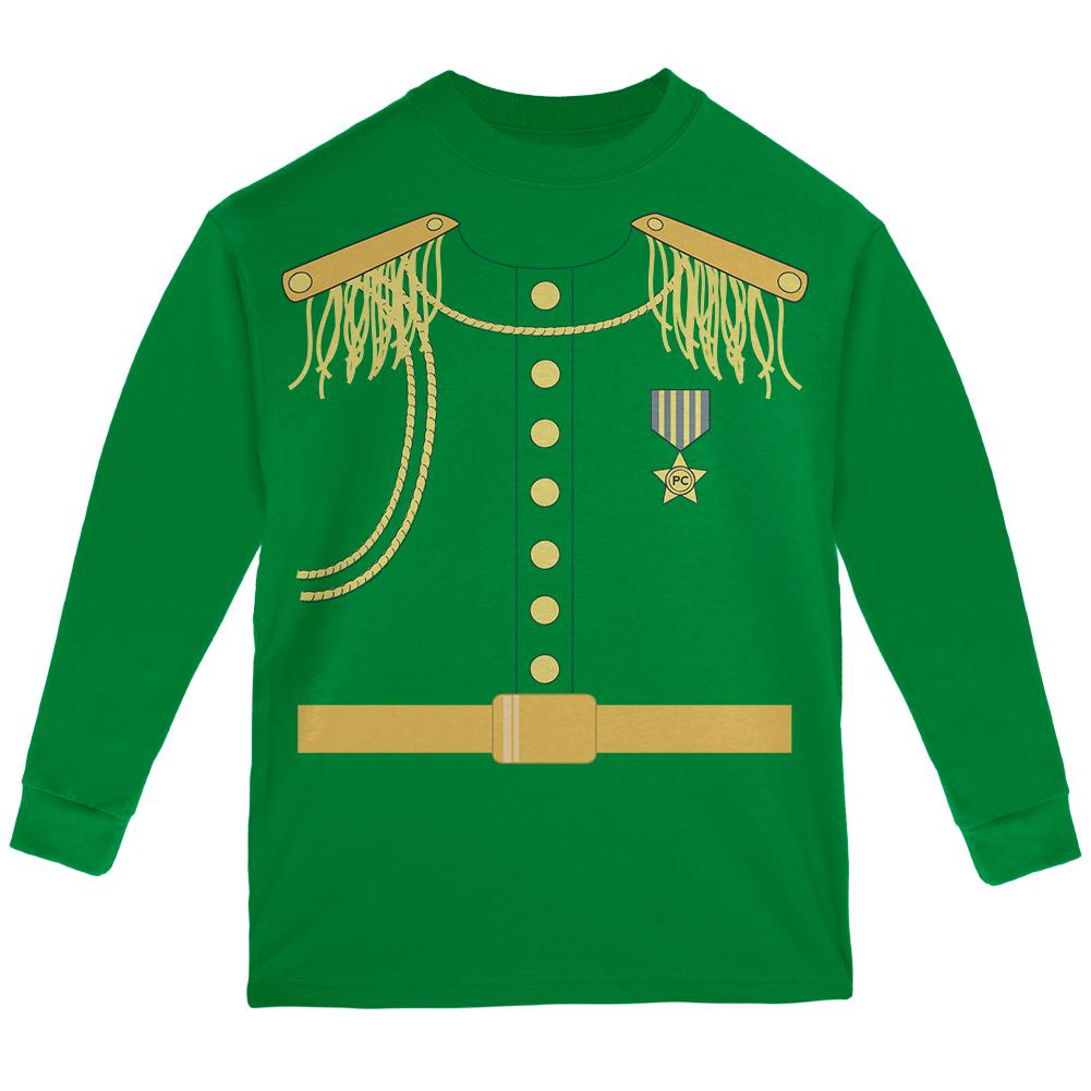 Halloween Prince Charming Youth Long Sleeve T Shirt Youth Long Sleeves Old Glory LG Green 