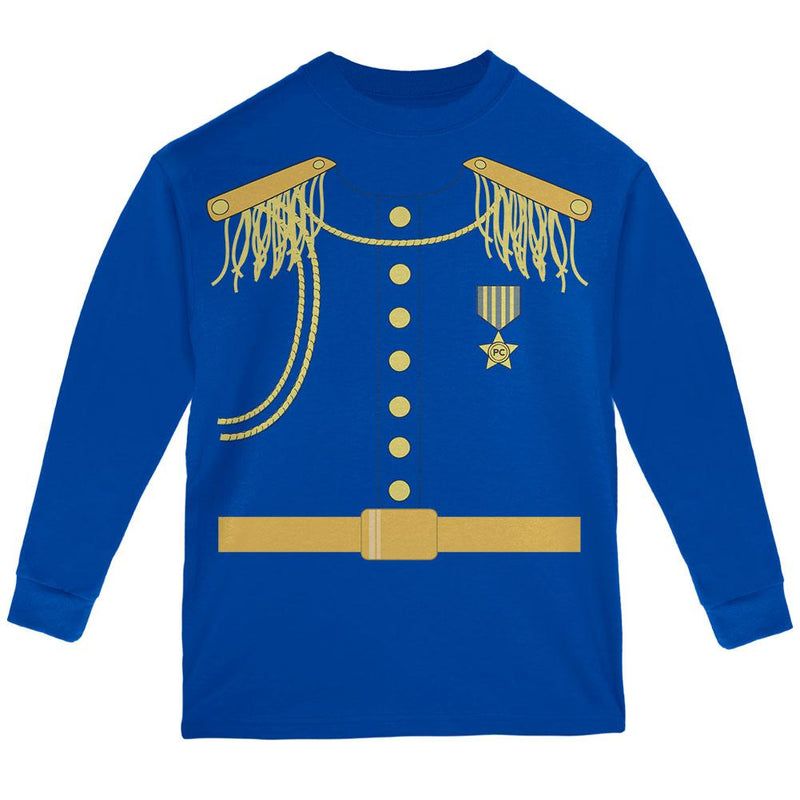 Halloween Prince Charming Youth Long Sleeve T Shirt Youth Long Sleeves Old Glory LG Blue 