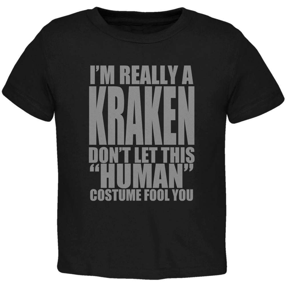 Halloween Human Kraken Costume Toddler T Shirt Toddler T-Shirts Old Glory 2T Black 