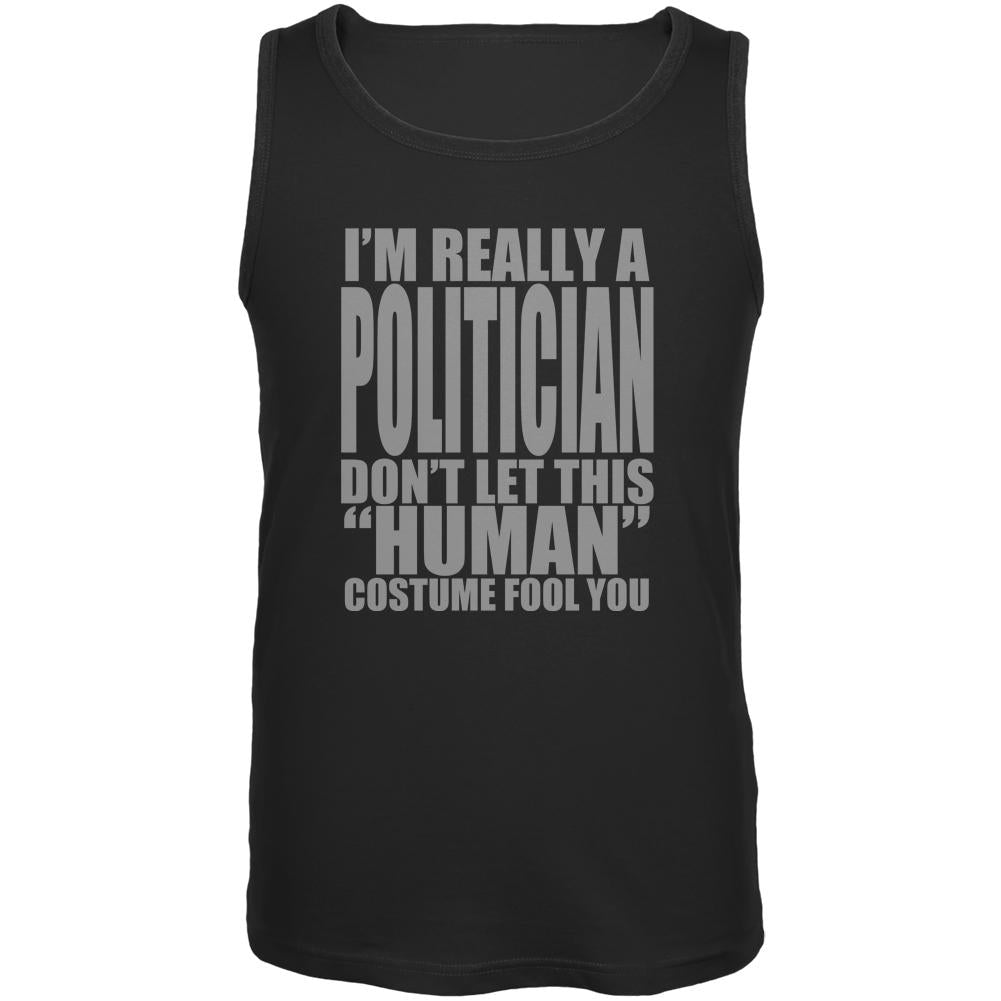 Halloween Human Politician Costume Mens Tank Top Men's Tank Tops Old Glory 2XL Black 