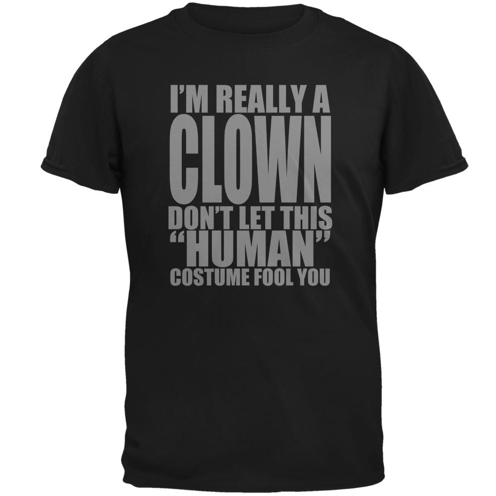 Halloween Human Clown Costume Mens T Shirt Men's T-Shirts Old Glory 2XL Black 