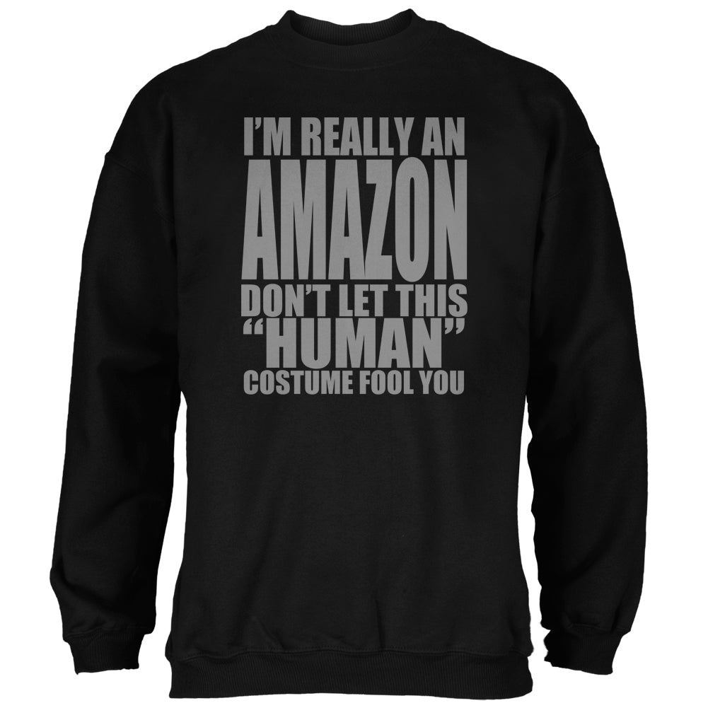 Halloween Human Amazon Costume Mens Sweatshirt Men's Sweatshirts Old Glory 2XL Black 