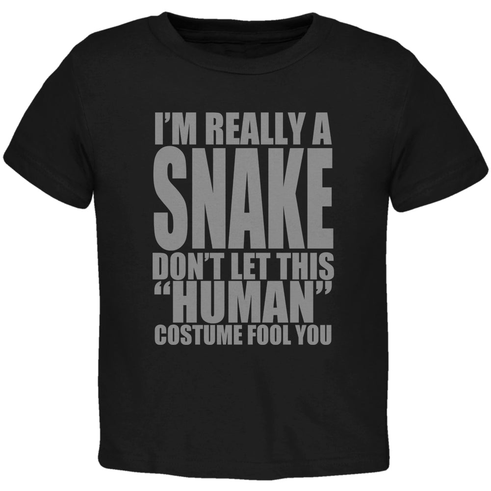 Halloween Human Snake Costume Toddler T Shirt Toddler T-Shirts Old Glory 2T Black 