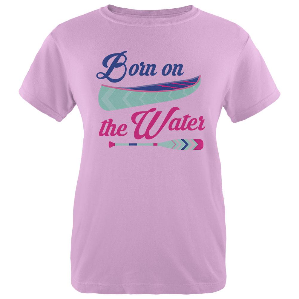 Summer Sun Born on the Water Kayak Womens T Shirt Women's T-Shirts Old Glory 2XL Orchid 