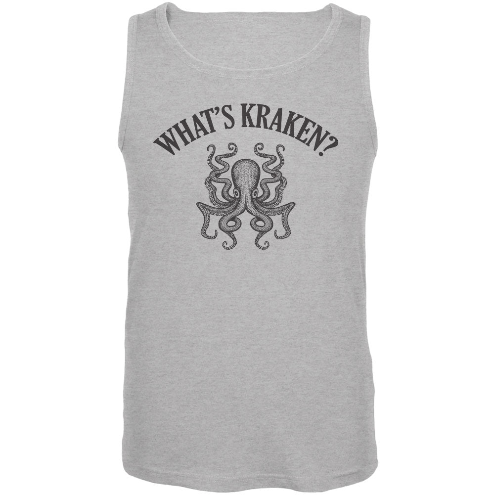 What's Kraken? Mens Tank Top Men's Tank Tops Old Glory 2XL Heather 