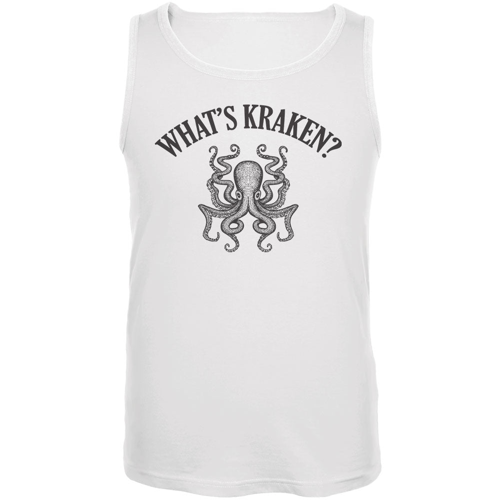 What's Kraken? Mens Tank Top Men's Tank Tops Old Glory 2XL White 