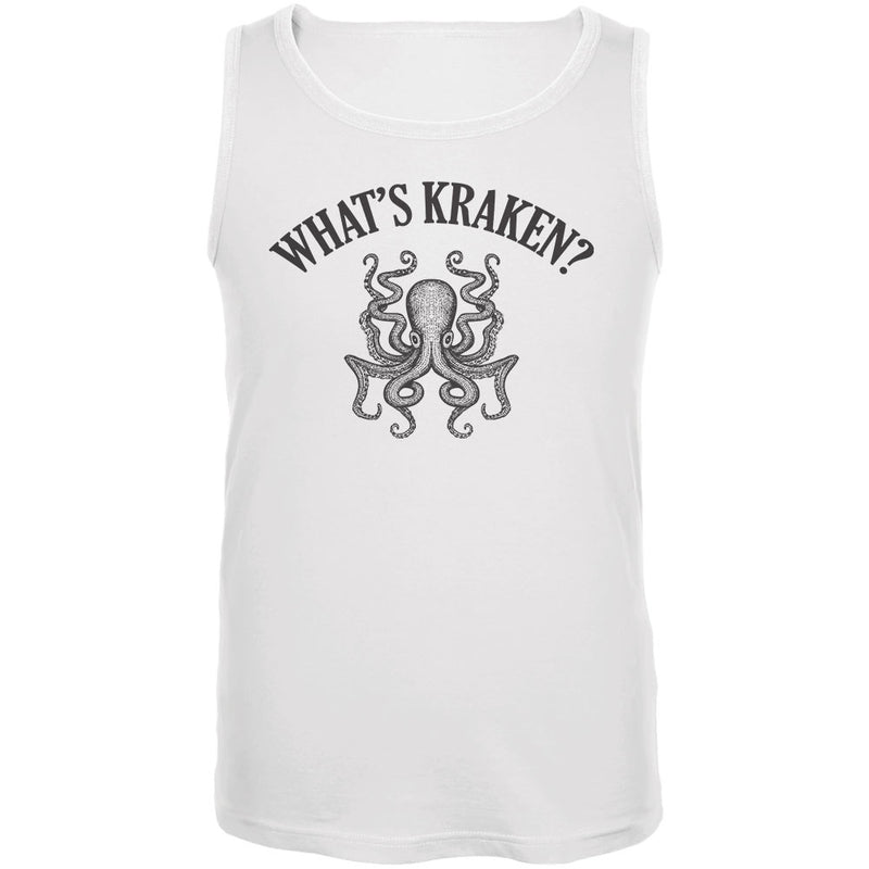 What's Kraken? Mens Tank Top Men's Tank Tops Old Glory 2XL White 