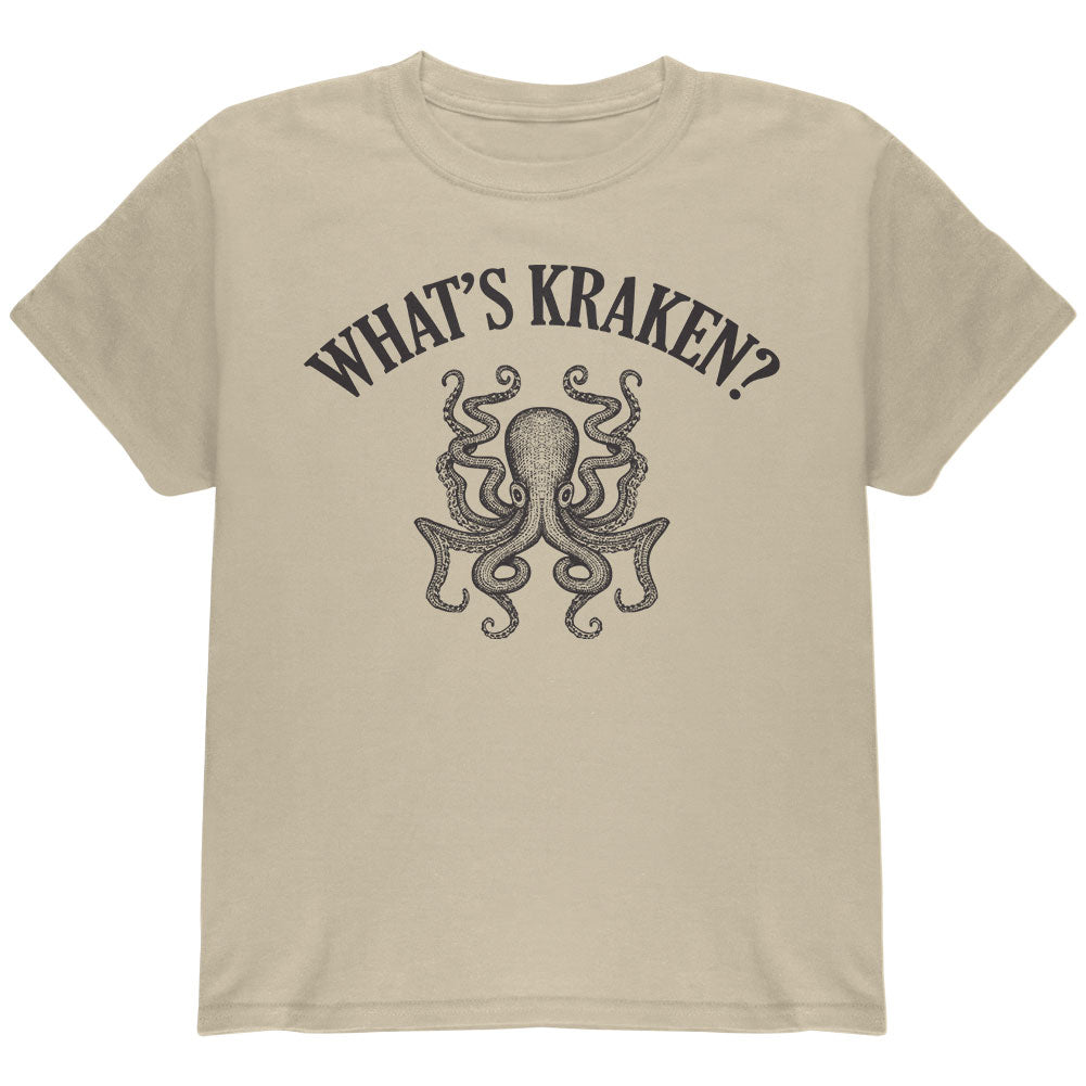 What's Kraken? Youth T Shirt Youth T-Shirts Old Glory YLG Sand 