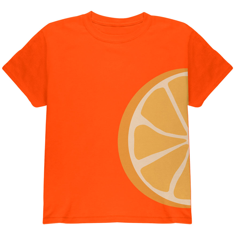 Orange Slice Costume Youth T Shirt Youth T-Shirts Old Glory YLG Orange 