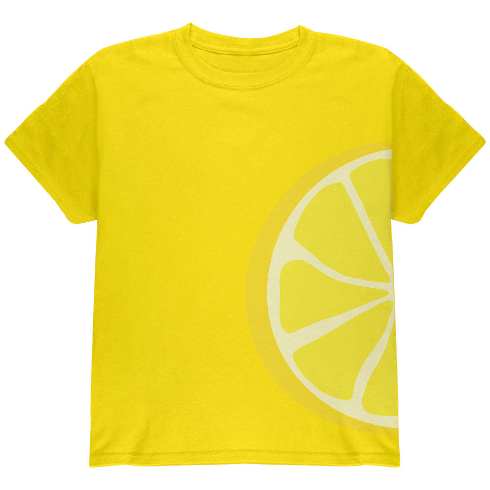 Lemon Slice Costume Youth T Shirt Youth T-Shirts Old Glory YLG Yellow 