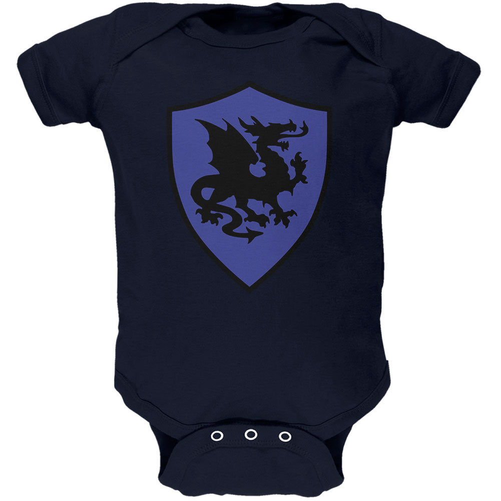 Halloween Knight Shield Costume Dragon Soft Baby One Piece Baby One Piece Old Glory 0-3M Navy 