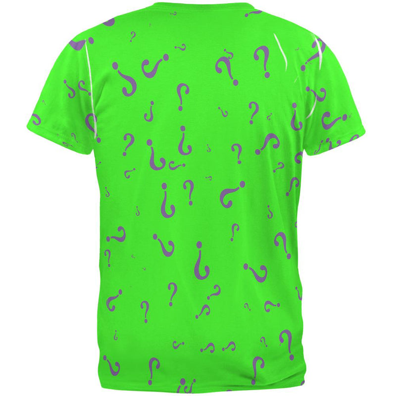 Riddle Me This Halloween Costume All Over Mens T Shirt Men's T-Shirts Old Glory   