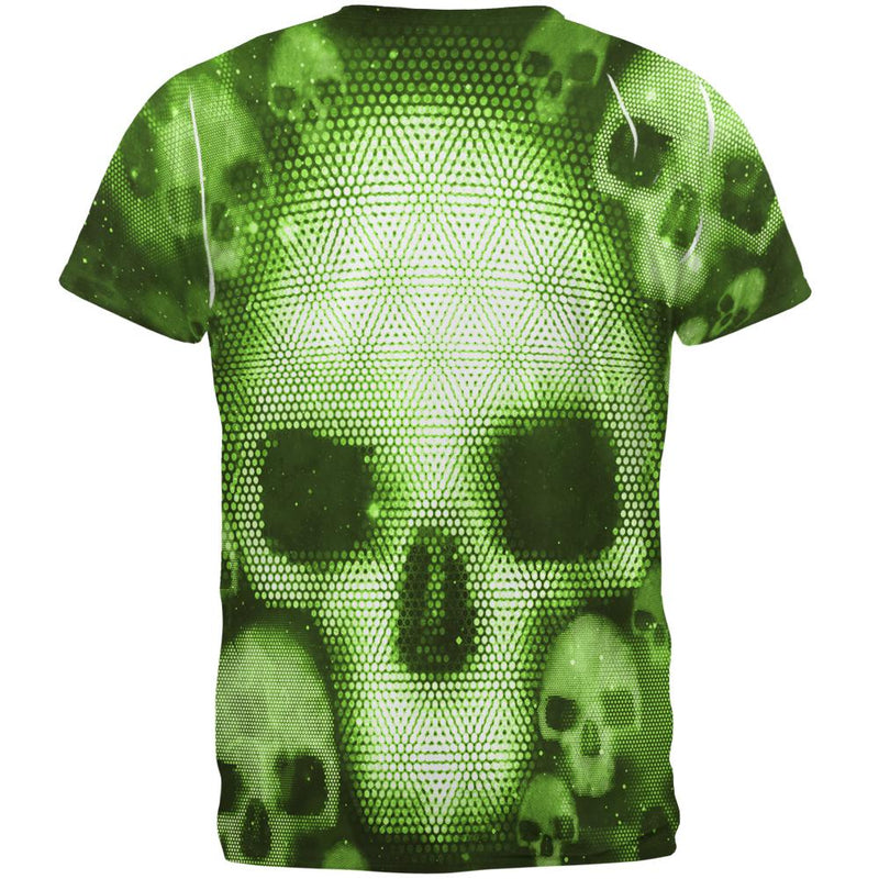 Halloween Cyber Space Alien Skull All Over Mens T Shirt Men's T-Shirts Old Glory   