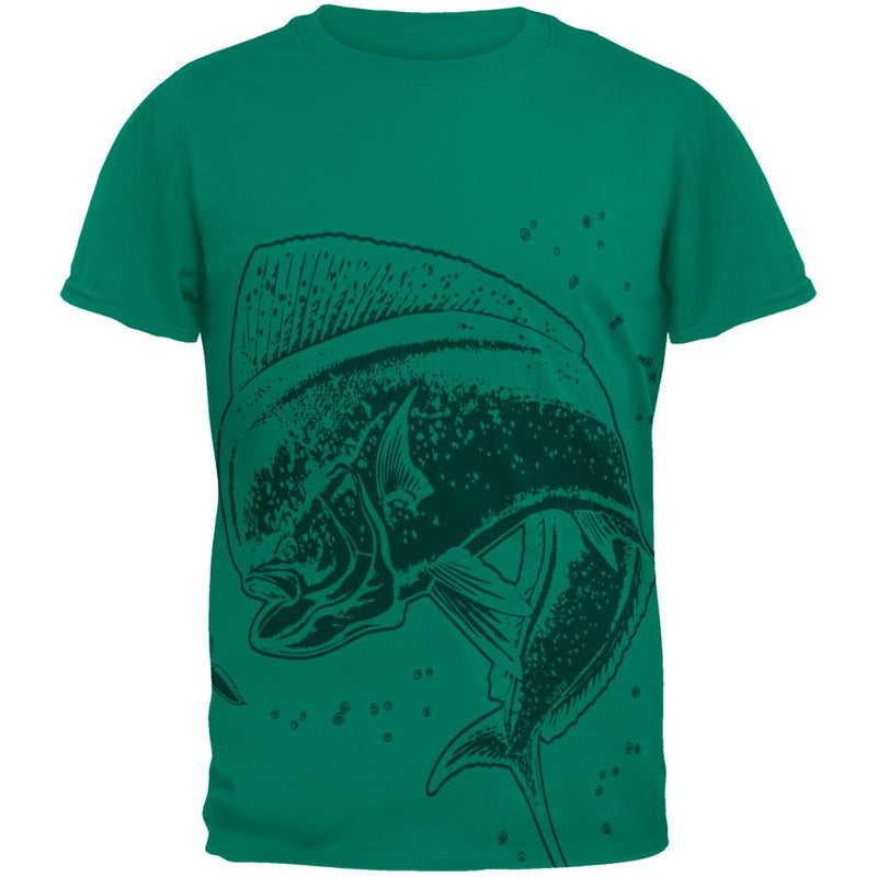 Dorado Mahi Mahi Dolphin Fish Mens T Shirt Men's T-Shirts Old Glory 2XL Jade Dome 