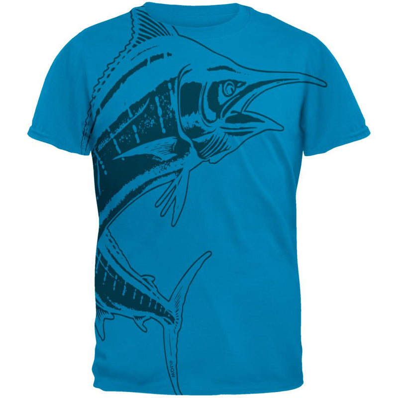 Marlin Deep Sea Predator Mens T Shirt Men's T-Shirts Old Glory 2XL Sapphire 