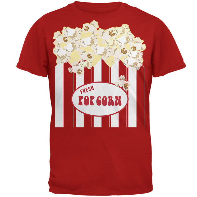 Halloween Popcorn Costume Mens T Shirt Men's T-Shirts Old Glory 3XL Red 