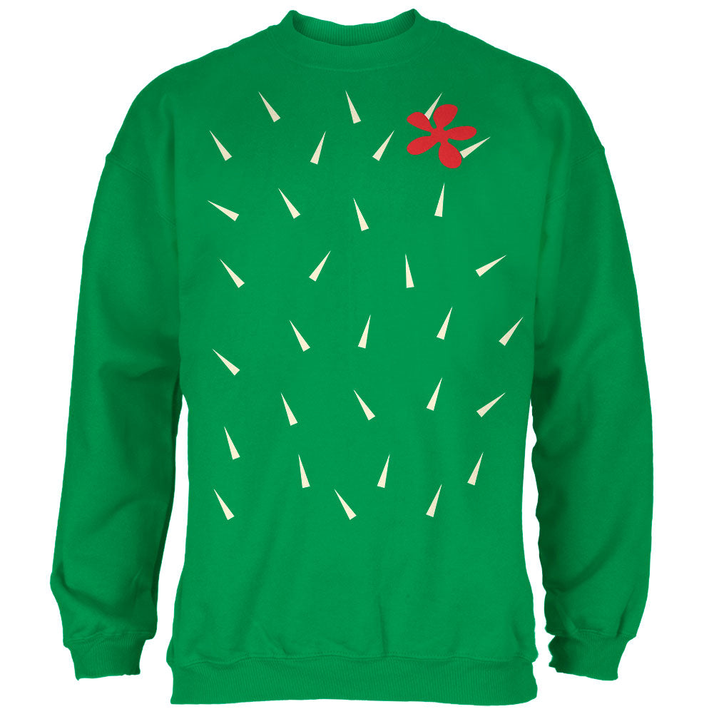 Halloween Cactus Costume Mens Sweatshirt Men's Sweatshirts Old Glory 2XL Irish Green 