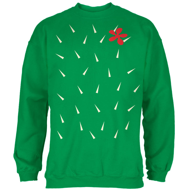 Halloween Cactus Costume Mens Sweatshirt Men's Sweatshirts Old Glory 2XL Irish Green 