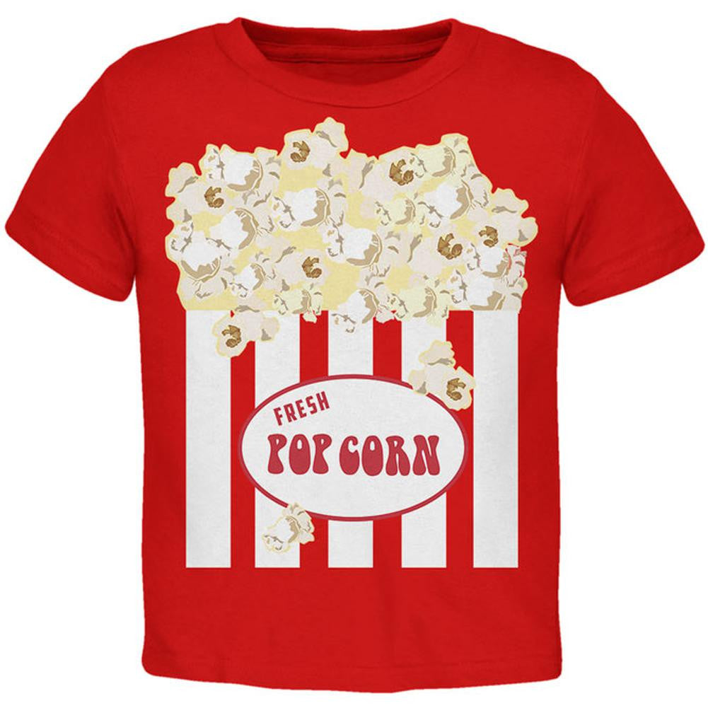 Halloween Popcorn Costume Toddler T Shirt Toddler T-Shirts Old Glory 2T Red 