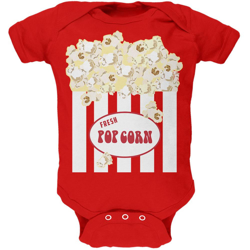 Halloween Popcorn Costume Soft Baby One Piece Baby One Piece Old Glory 0-3M Red 