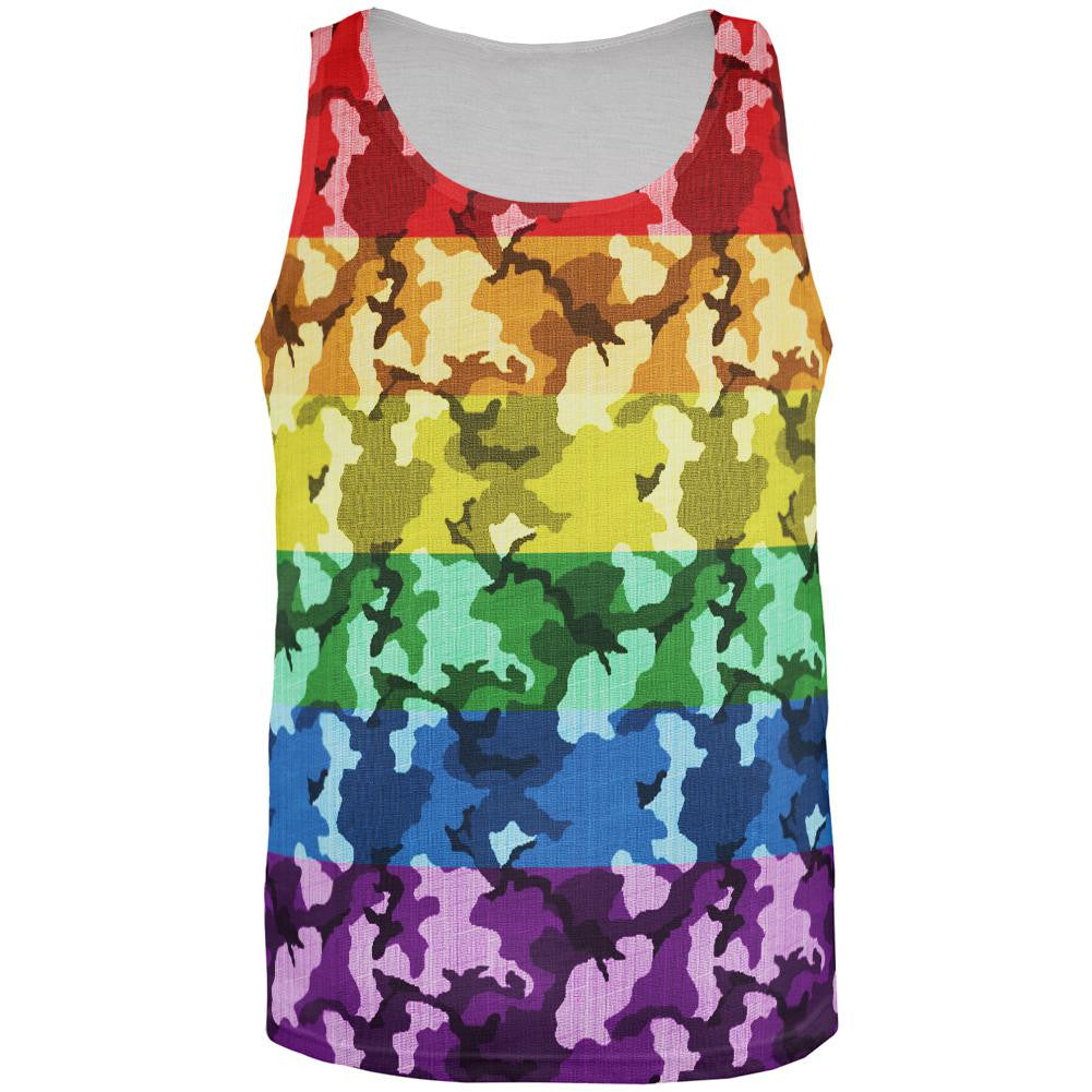 LGBT Camo Pride In The Military All Over Mens Tank Top Men's Tank Tops Old Glory 3XL Multi 