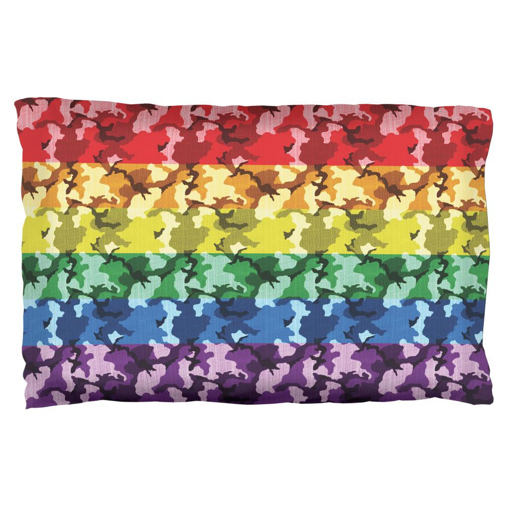 LGBT Camo Pride In The Military Pillow Case Pillowcases Old Glory OS Multi 