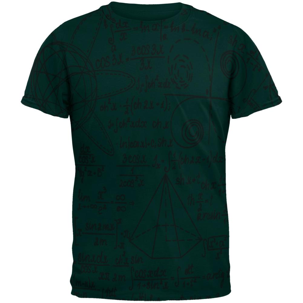 Math Geek Formula Mens T Shirt Men's T-Shirts Old Glory SM Forest Green 