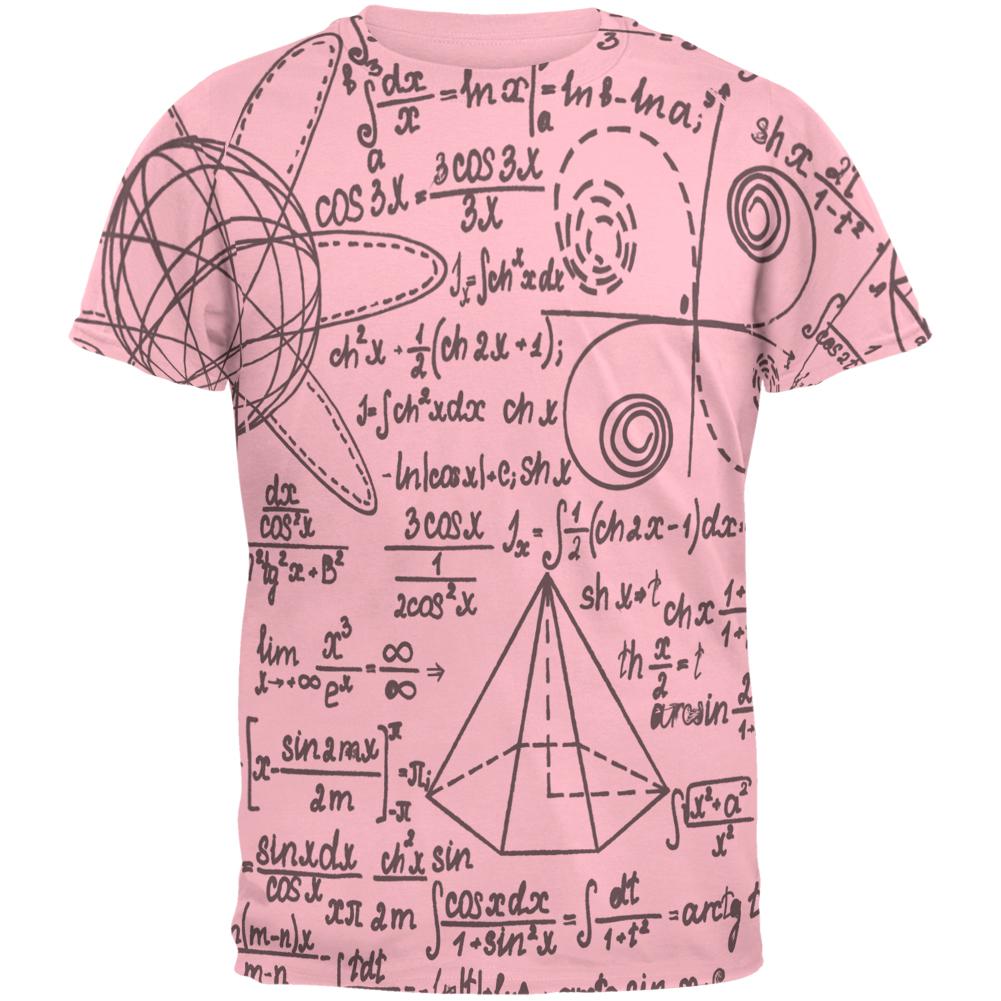 Math Geek Formula Mens T Shirt Men's T-Shirts Old Glory SM Pink 