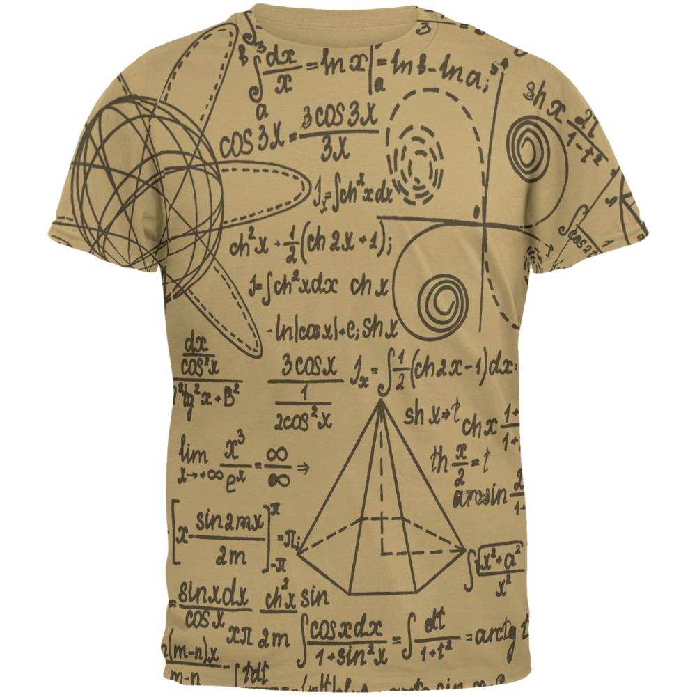 Math Geek Formula Mens T Shirt Men's T-Shirts Old Glory SM Tan 