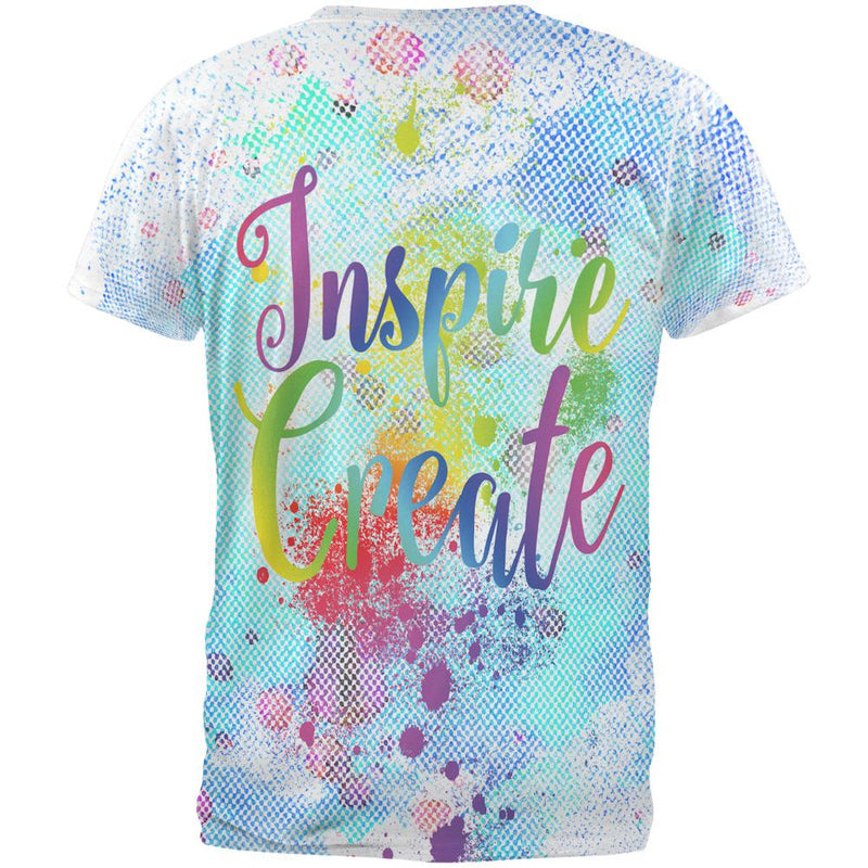 Inspire and Create Half Tone Paint Art All Over Mens T Shirt Men's T-Shirts Old Glory   