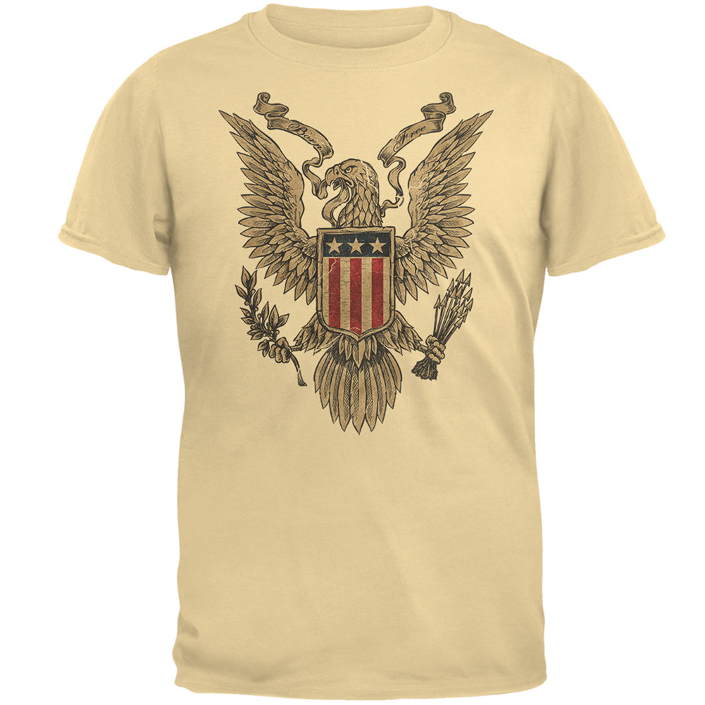 4th Of July Born Free American Eagle Mens T Shirt Men's T-Shirts 4th of July 2XL Yellow Haze 