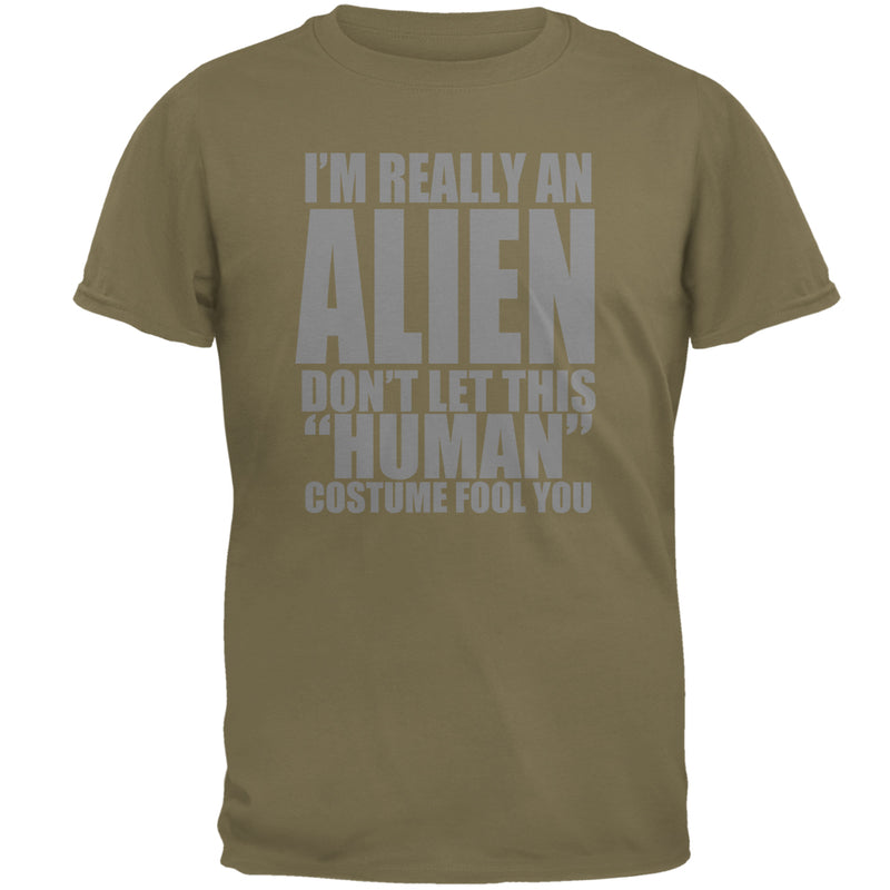 Human Alien Costume Mens T Shirt Men's T-Shirts global 2XL Prairie Dust 