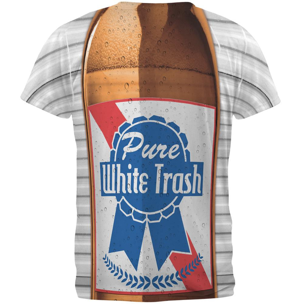 Halloween Pure White Trash Beer Costume All Over Mens T Shirt Men's T-Shirts Old Glory   