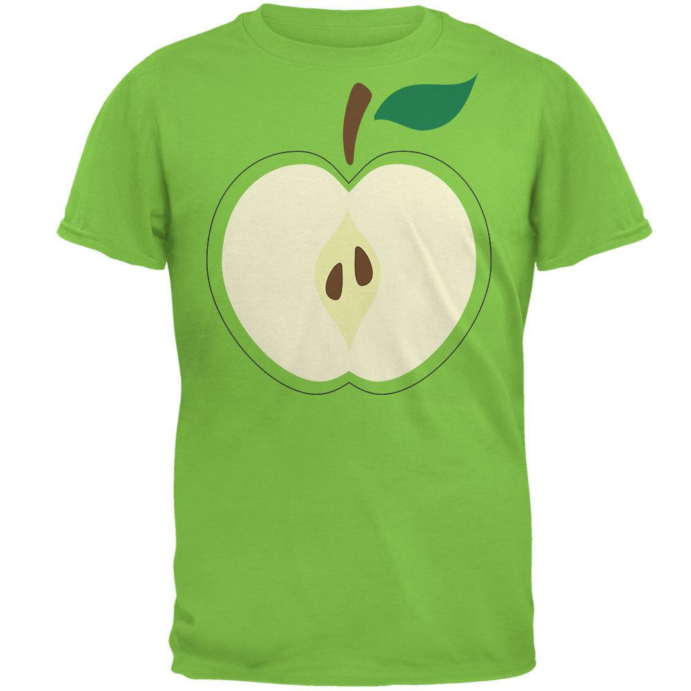 Halloween Apple Slice Costume Mens T Shirt Men's T-Shirts Old Glory 2XL Lime 