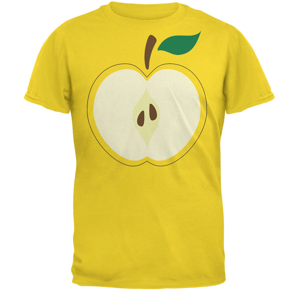 Halloween Apple Slice Costume Mens T Shirt Men's T-Shirts Old Glory 2XL Yellow 