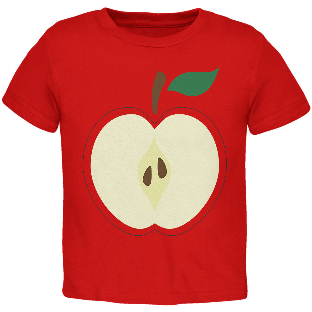 Halloween Apple Slice Costume Toddler T Shirt Toddler T-Shirts Old Glory 2T Red 